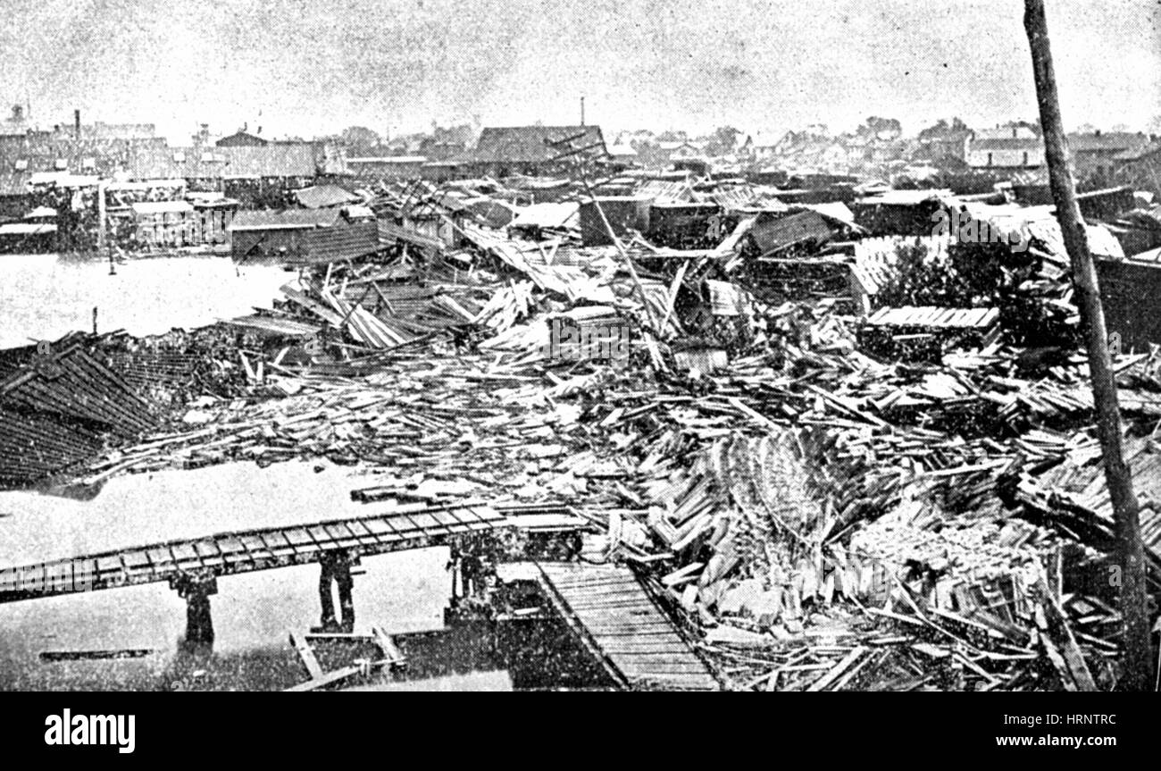 Johnstown Flood, 1889 Stock Photo Alamy