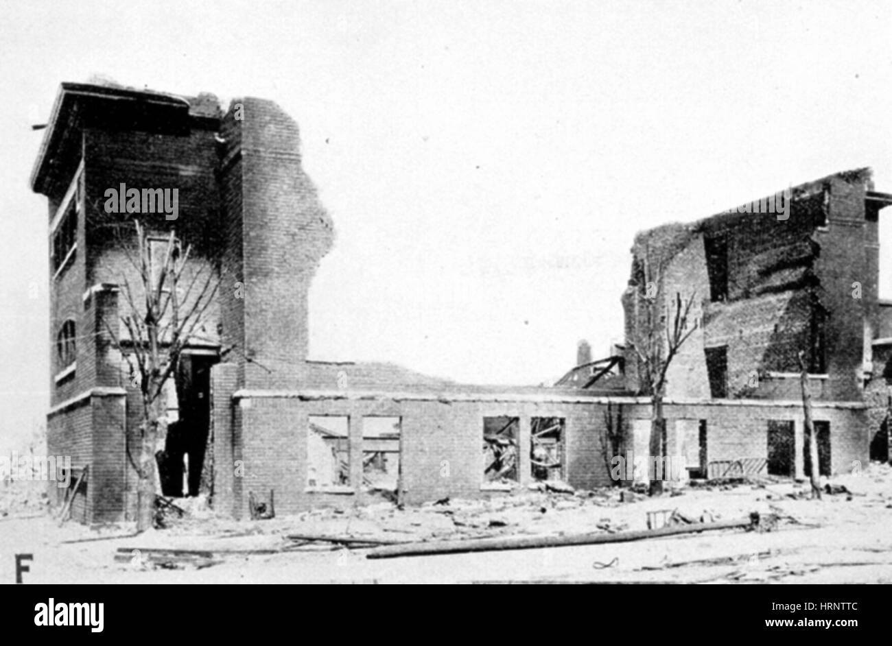 Tri-State Tornado, 1925 Stock Photo