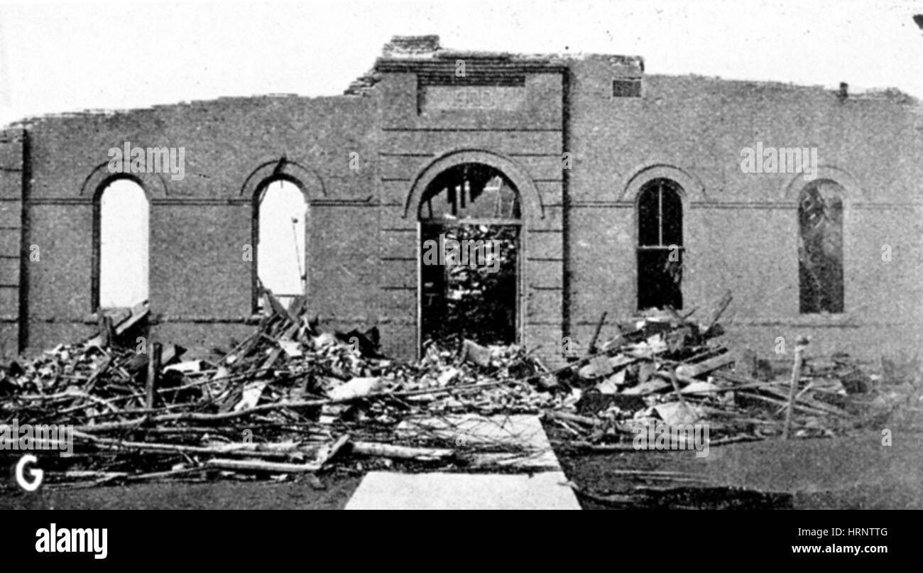 Tri-State Tornado, 1925 Stock Photo