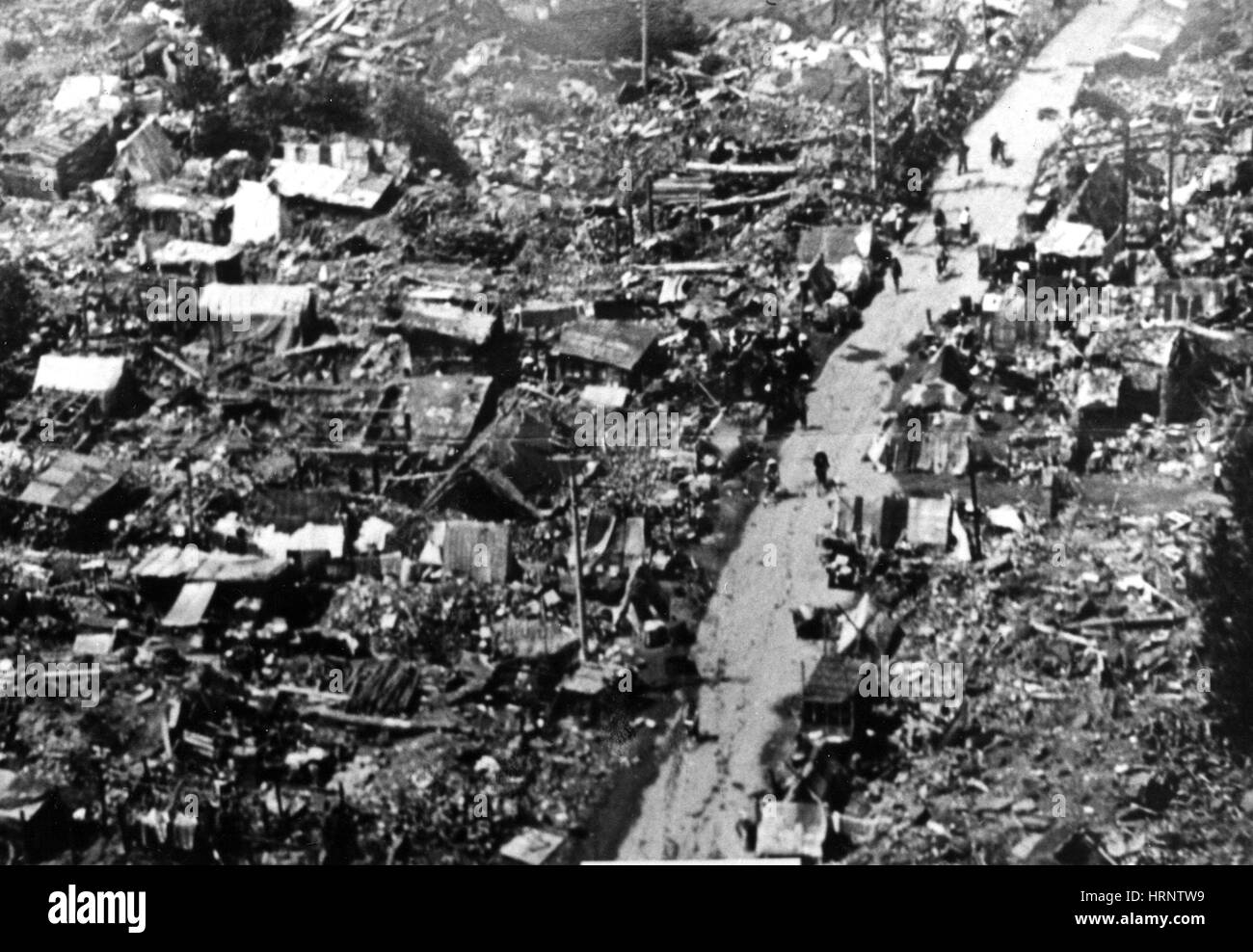 Tangshan Earthquake, 1976 Stock Photo