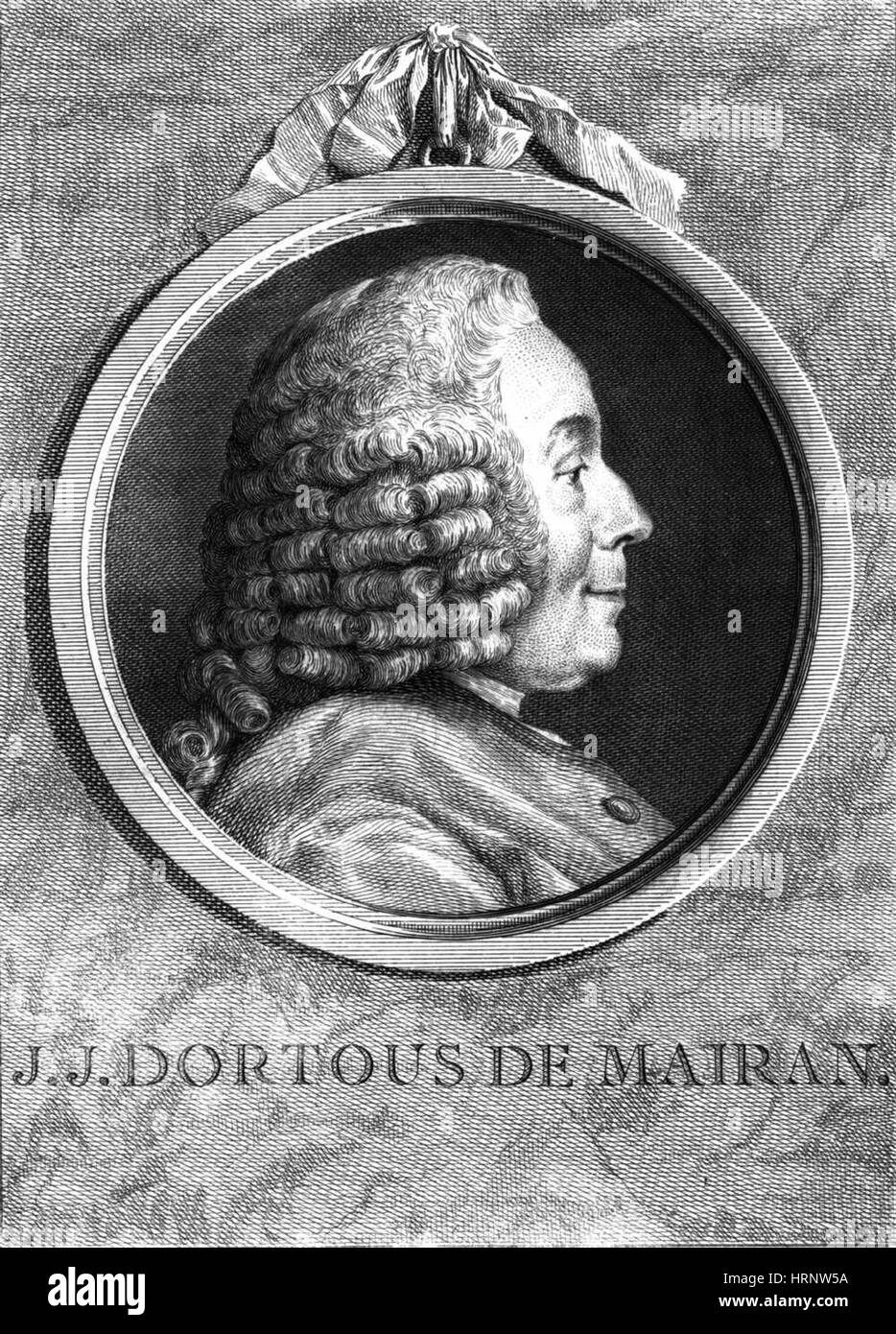 Jean d'Ortous de Mairan, French Biologist Stock Photo