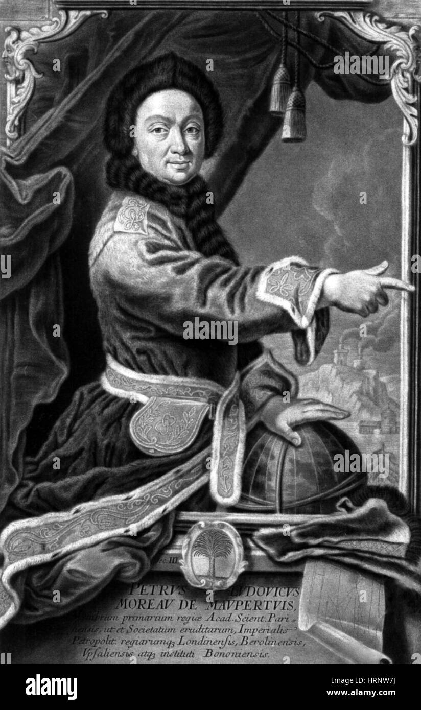 Pierre Louis Maupertuis, French Polymath Stock Photo