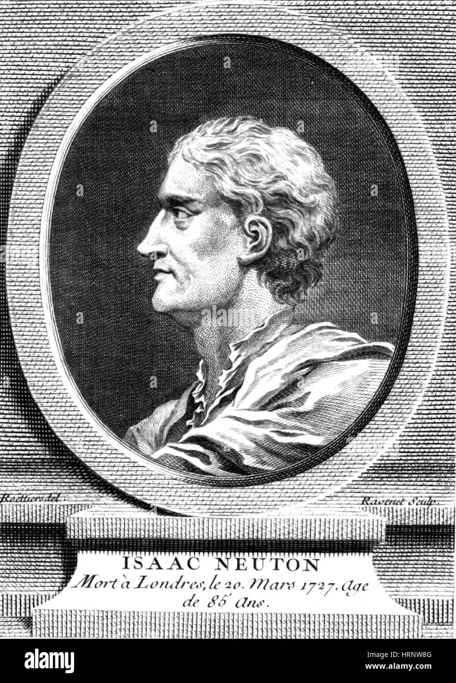Isaac Newton, English Polymath Stock Photo