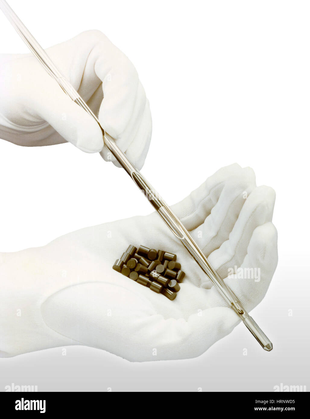 Nuclear Fuel Pellets Stock Photo