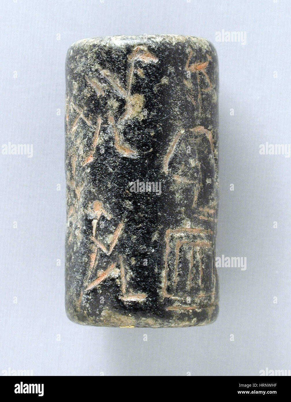 Mesopotamian Cylinder Seal Stock Photo