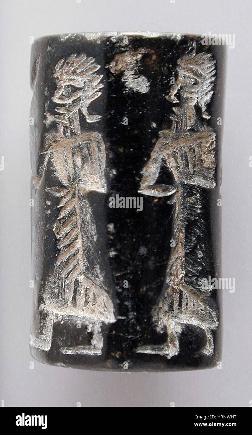 Mesopotamian Cylinder Seal, 2334-2154 BC