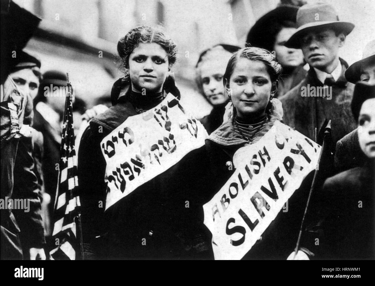 Abolish Child Slavery, 1909 Stock Photo