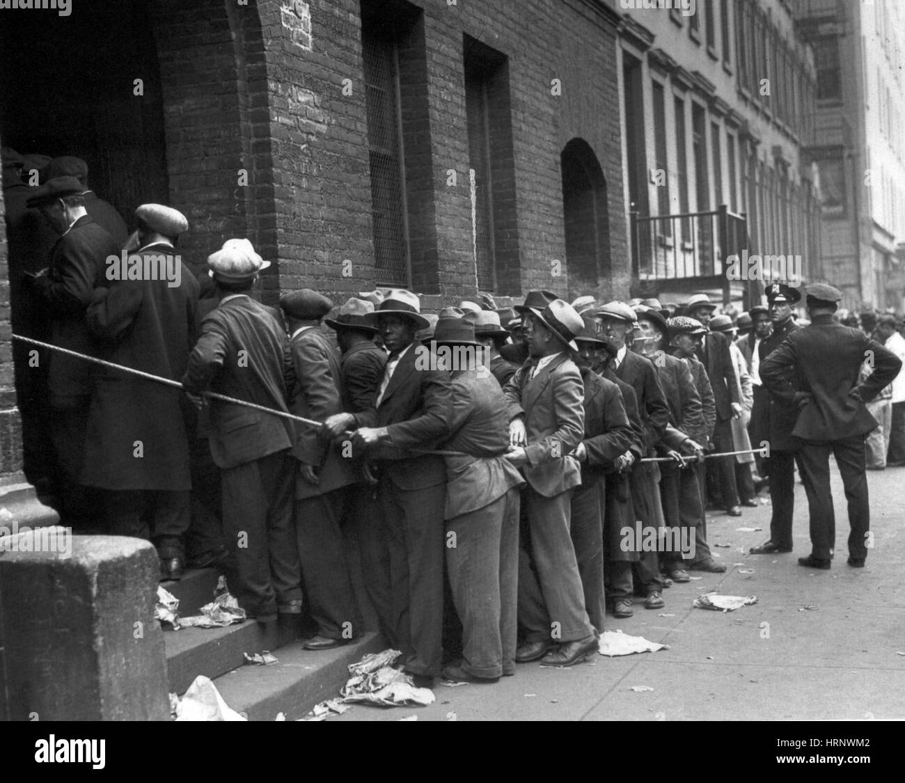 Emergency Unemployment Relief, 1931 Stock Photo