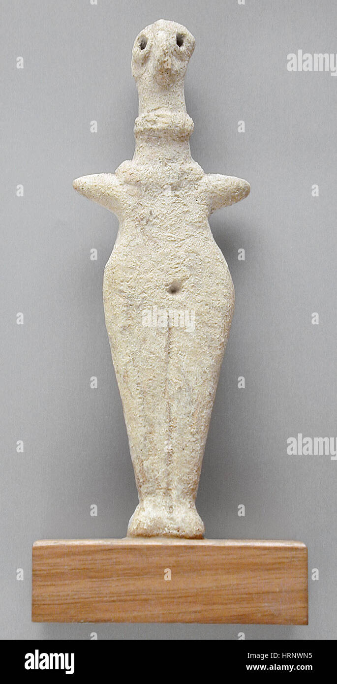 Syro-Hittite Terracotta Figurine, Anatolia Stock Photo