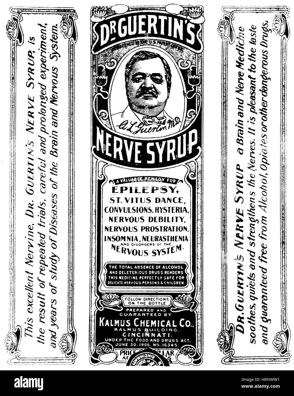 Dr guertins nerve syrup hires stock photography and images Alamy