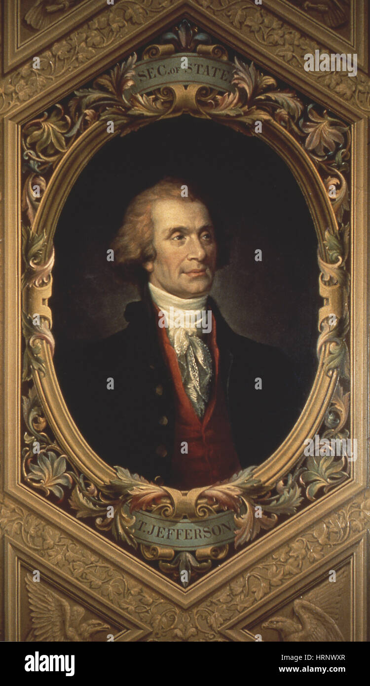 Thomas Jefferson, Secretary of State Stock Photo