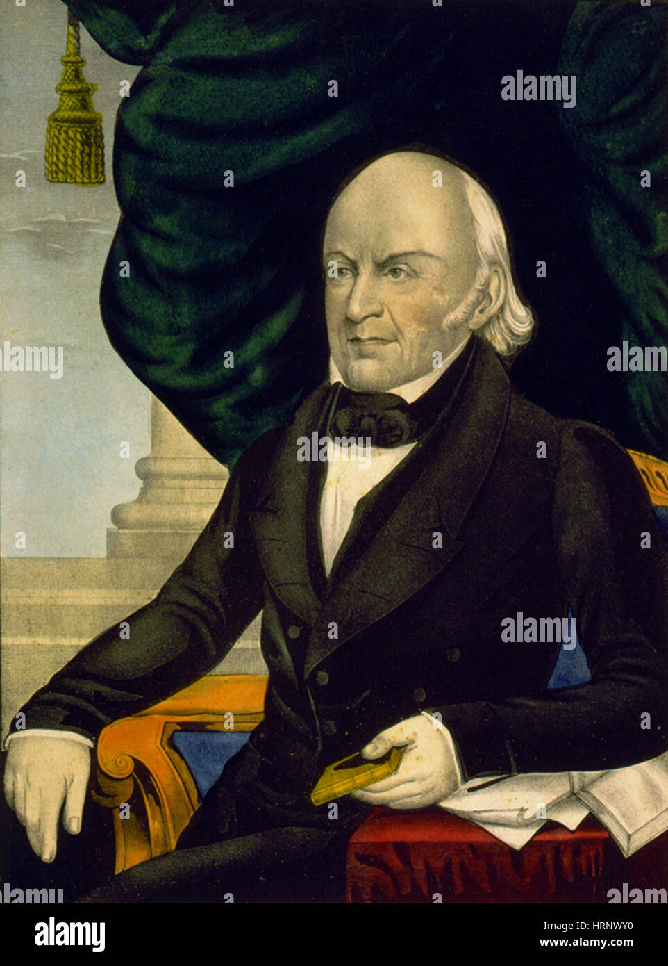 John Quincy Adams, 6th U.S. President Stock Photo