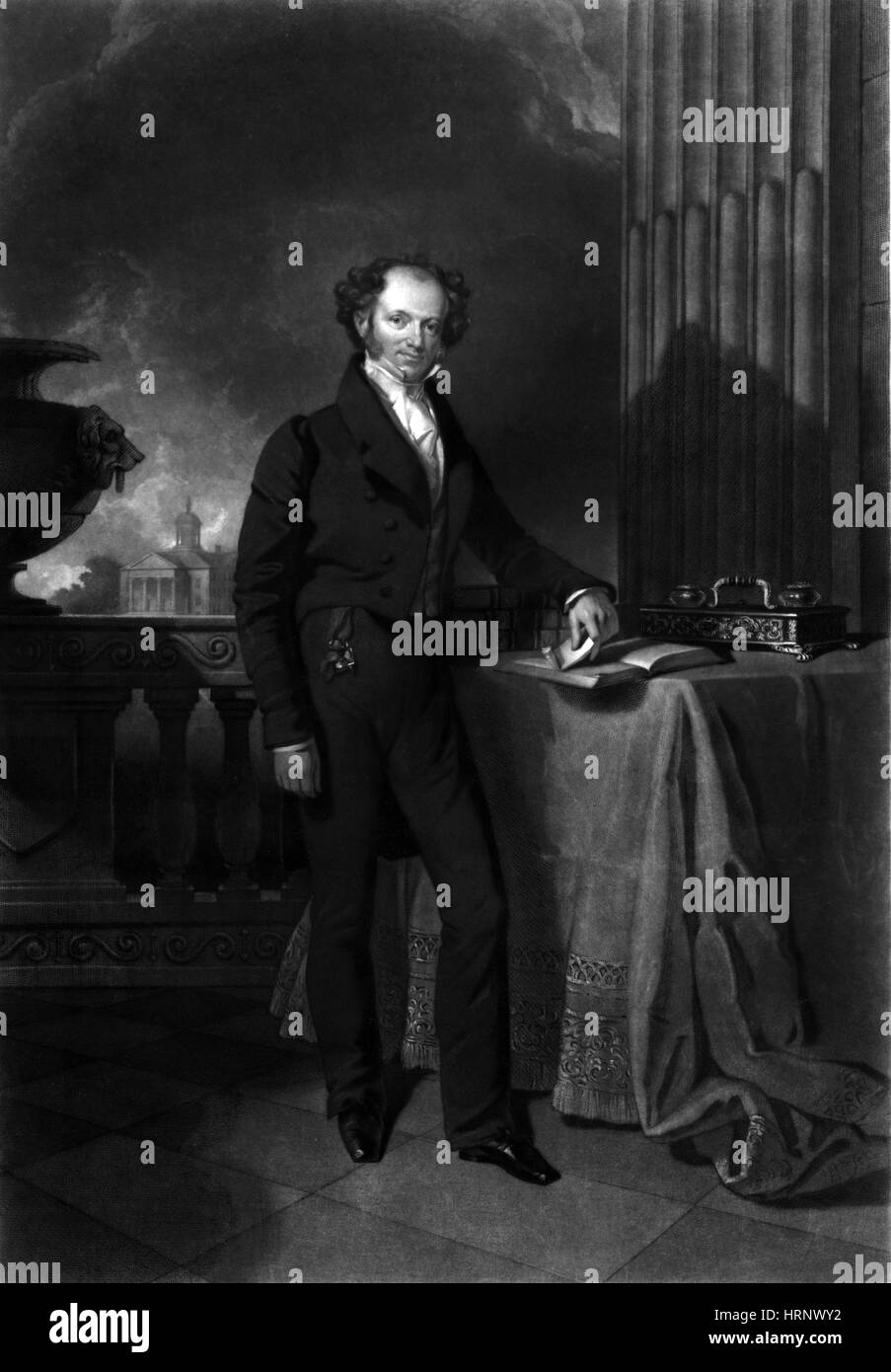 Martin Van Buren, 8th U.S. President Stock Photo