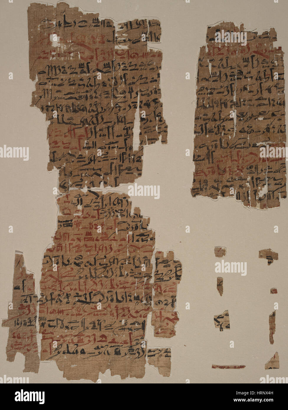 Edwin Smith Papyrus, 1500 BC Stock Photo