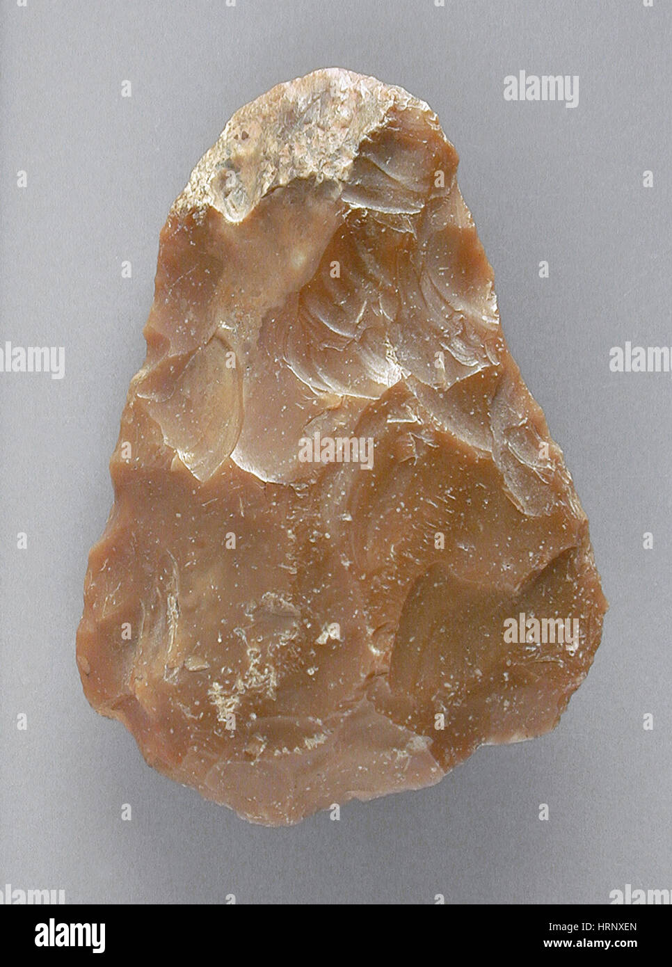 Prehistoric Bifacial Stone Tool, 5500-3100 BC Stock Photo