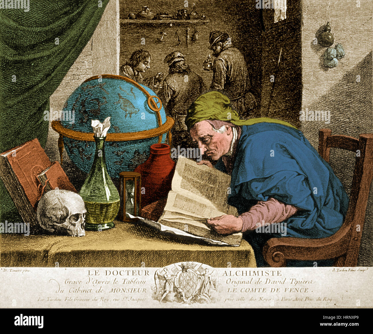 Alchemist, 17th Century Stock Photo
