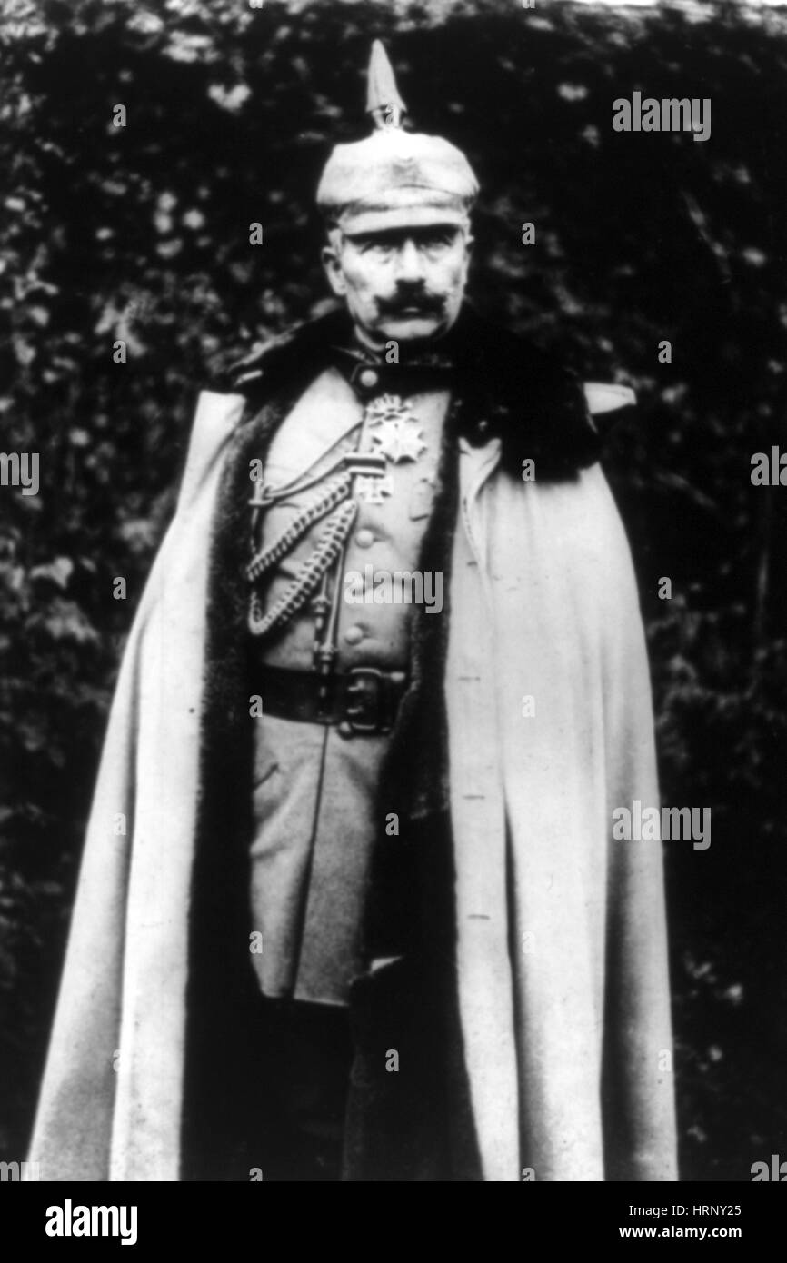 Wilhelm II, German Kaiser Stock Photo