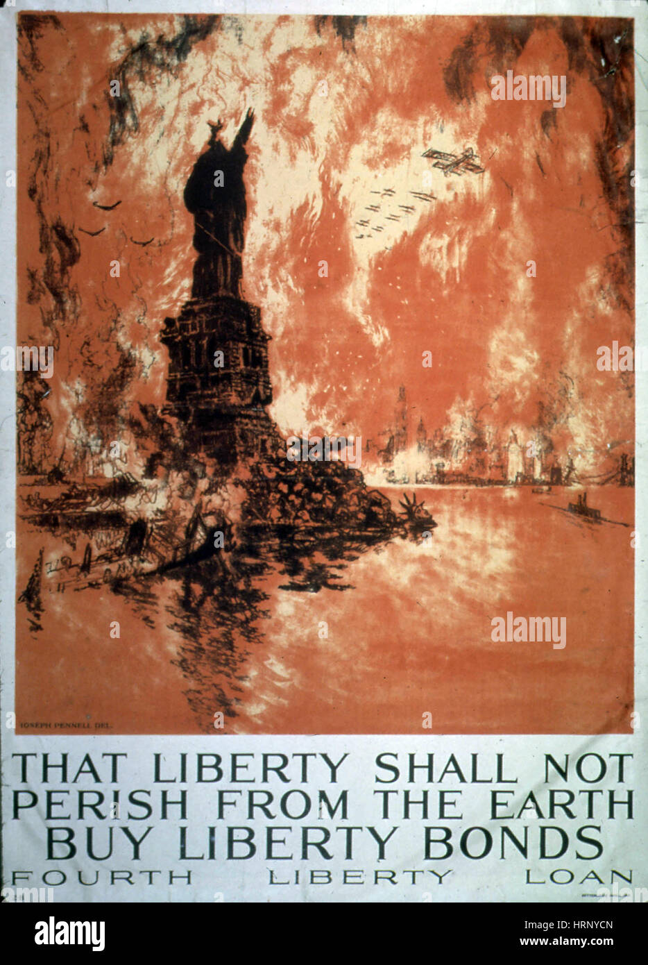 WWI, 4th Liberty Bond Drive, 1918 Stock Photo