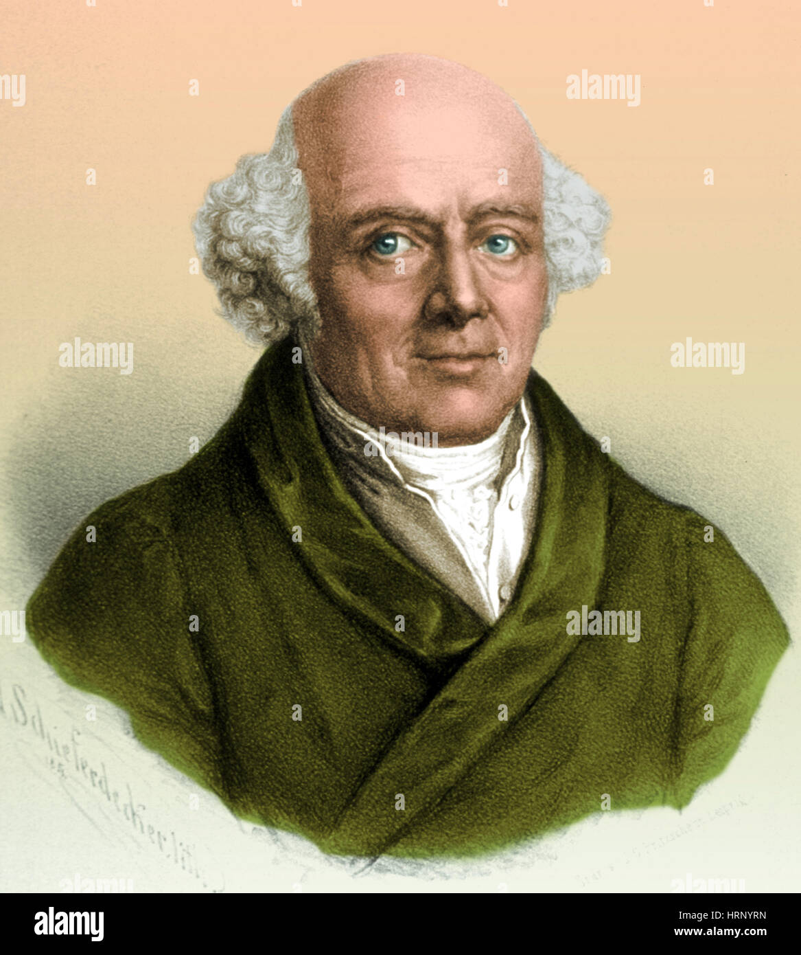 Samuel Hahnemann, Physician, Father of Homeopathy Stock Photo