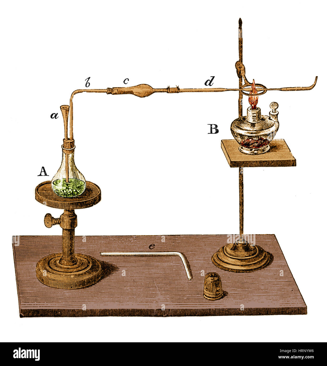 Marsh Test Apparatus, 1867 Stock Photo