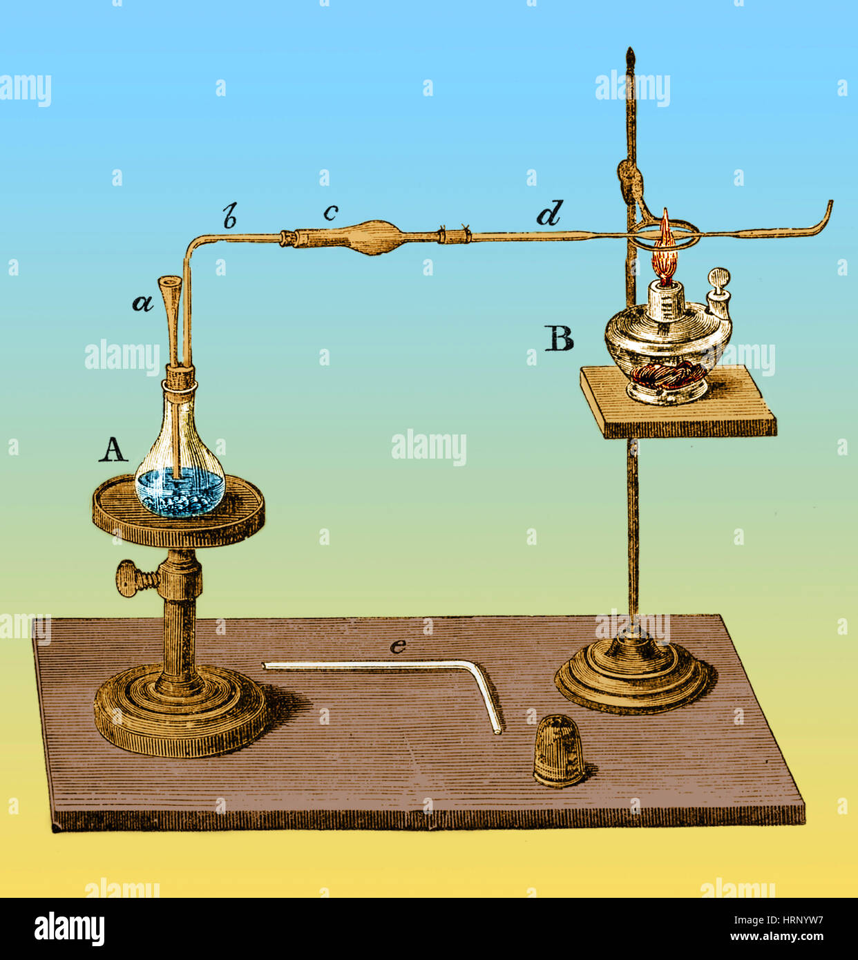 Marsh Test Apparatus, 1867 Stock Photo