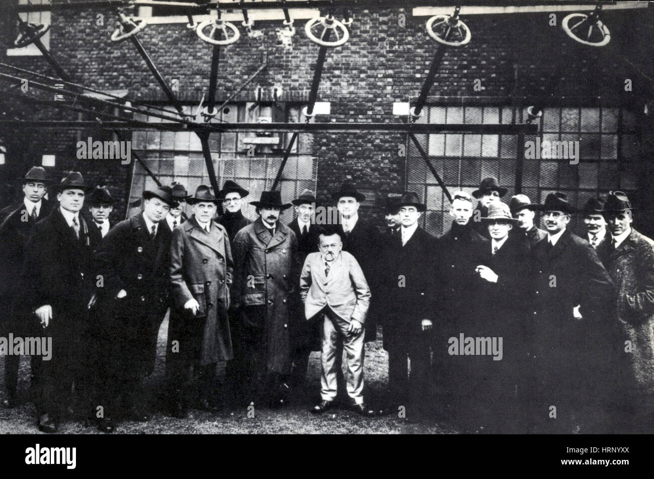 Einstein, Tesla, Steinmetz, 1921 Stock Photo