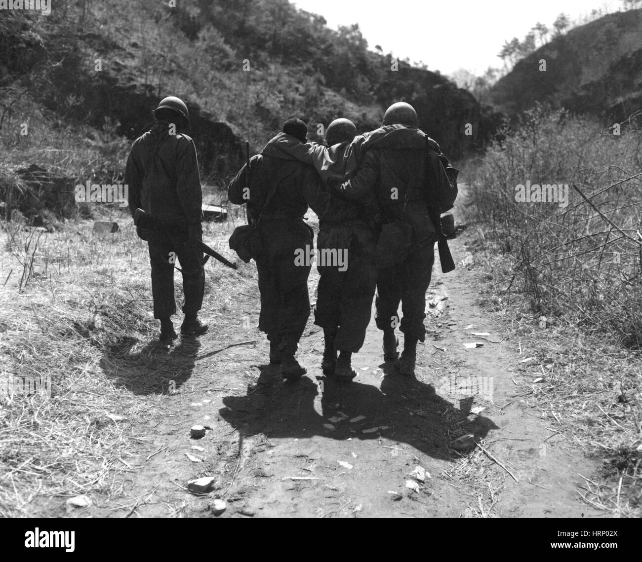 Korean War, 24th Infantry Regiment, 1951 Stock Photo