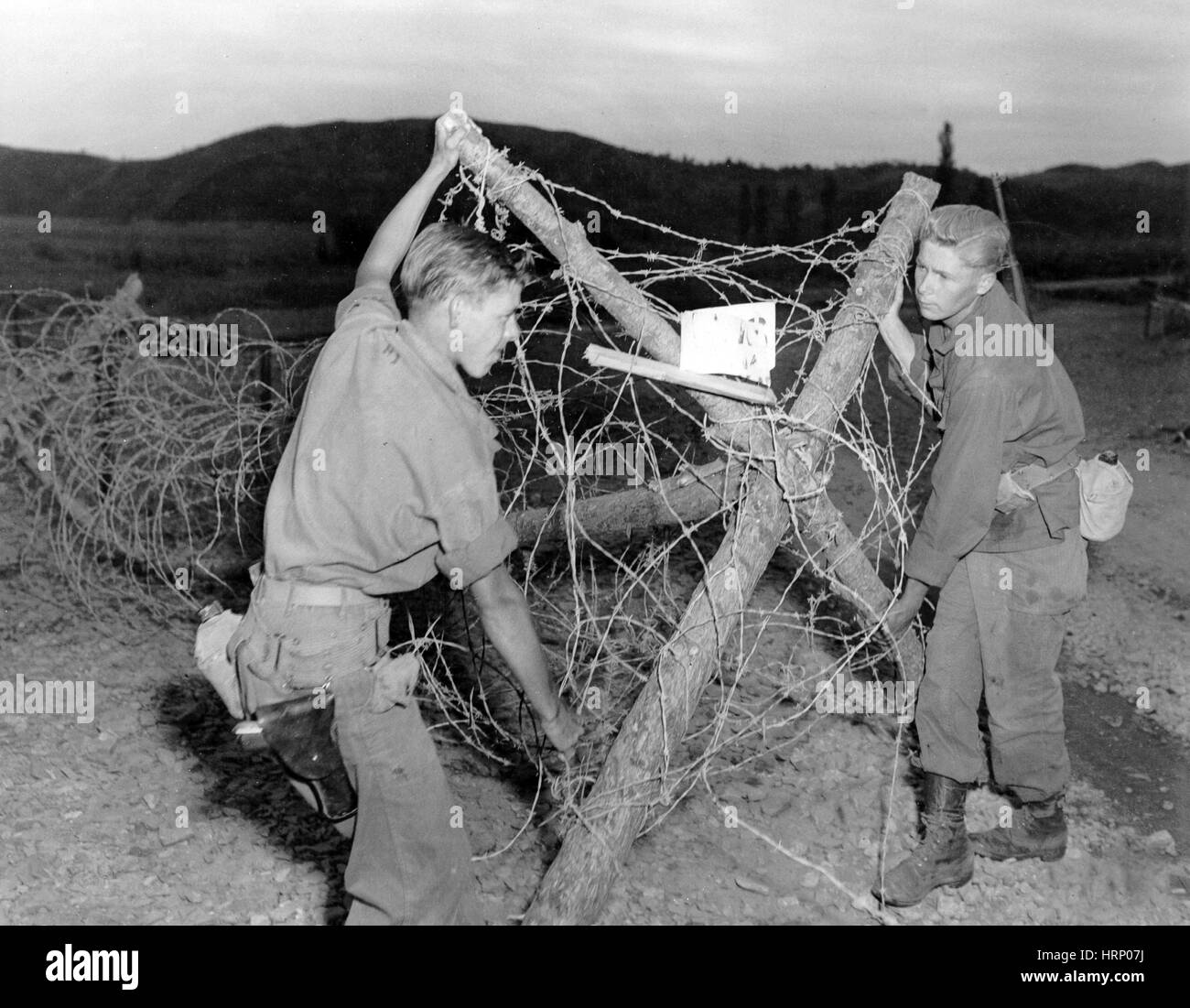 Barbed wire soldier hires stock photography and images Alamy