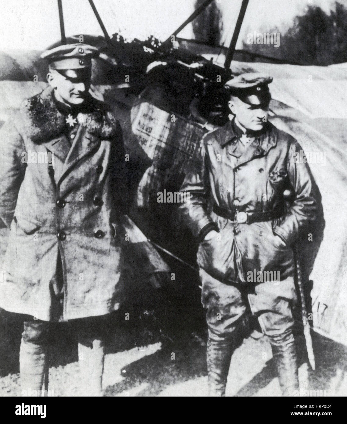 Lothar and Manfred von Richthofen Stock Photo