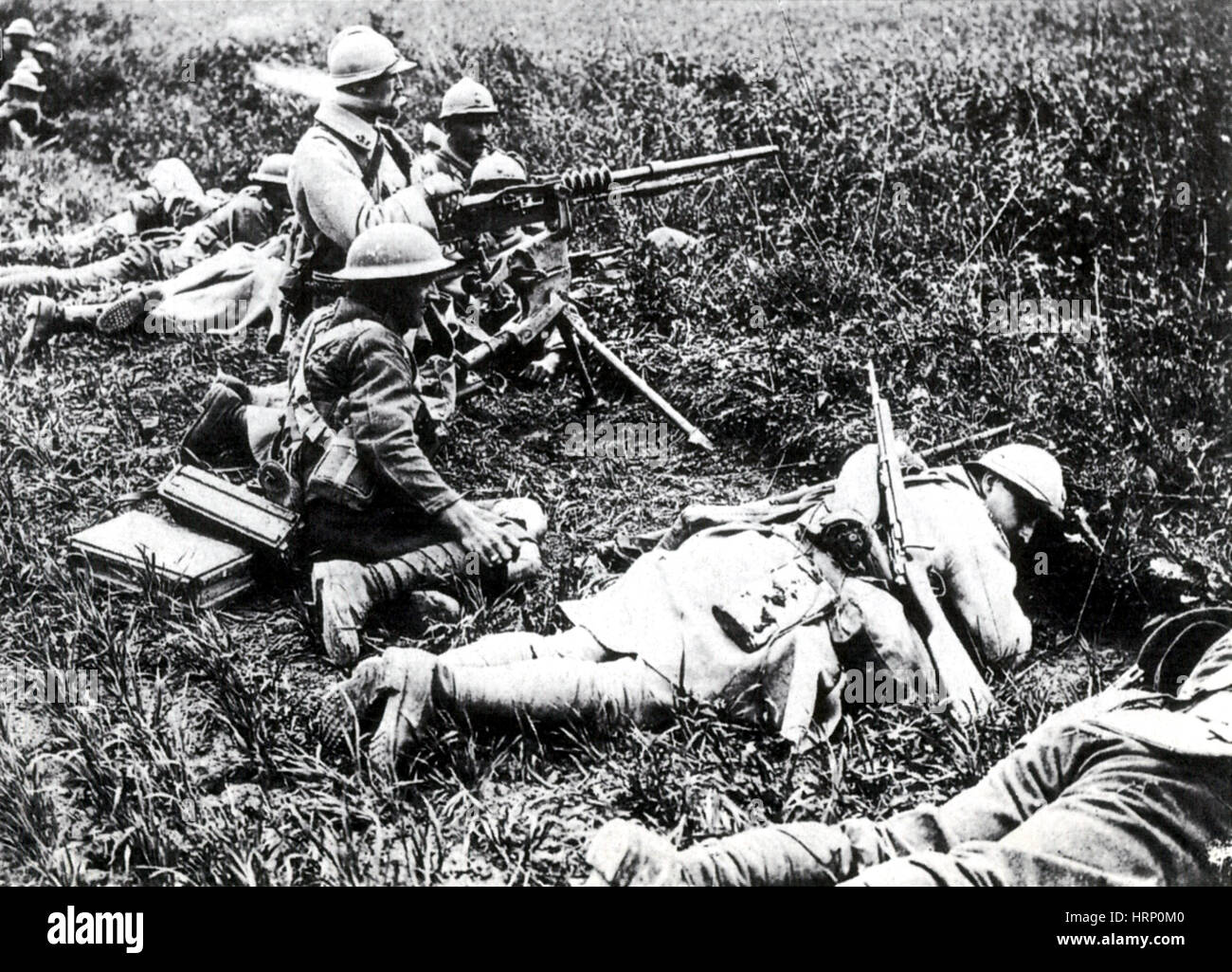 WWI, Allied Forces, Second Battle of the Marne Stock Photo