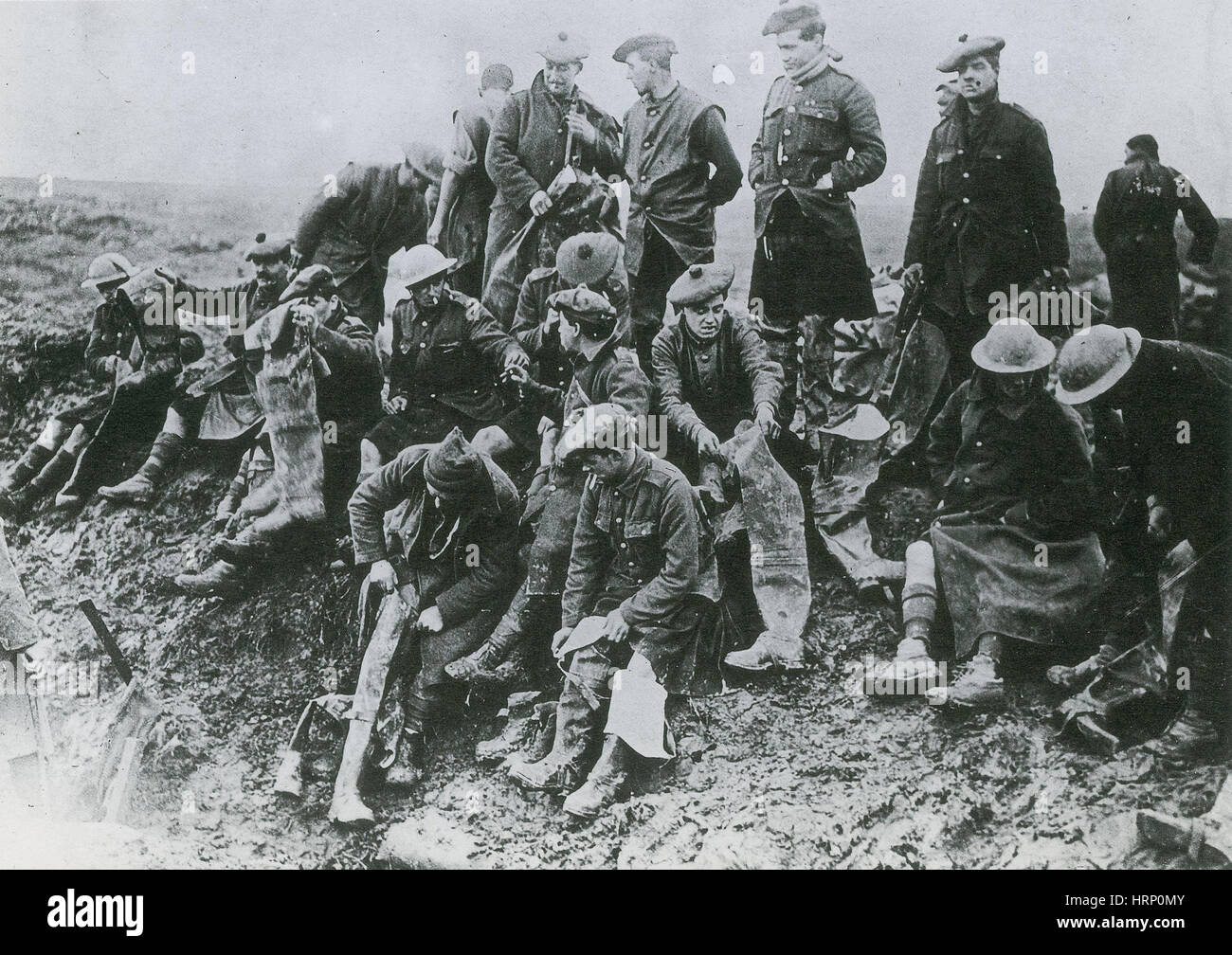 WWI, BEF, Gordon Highlanders, 1916 Stock Photo