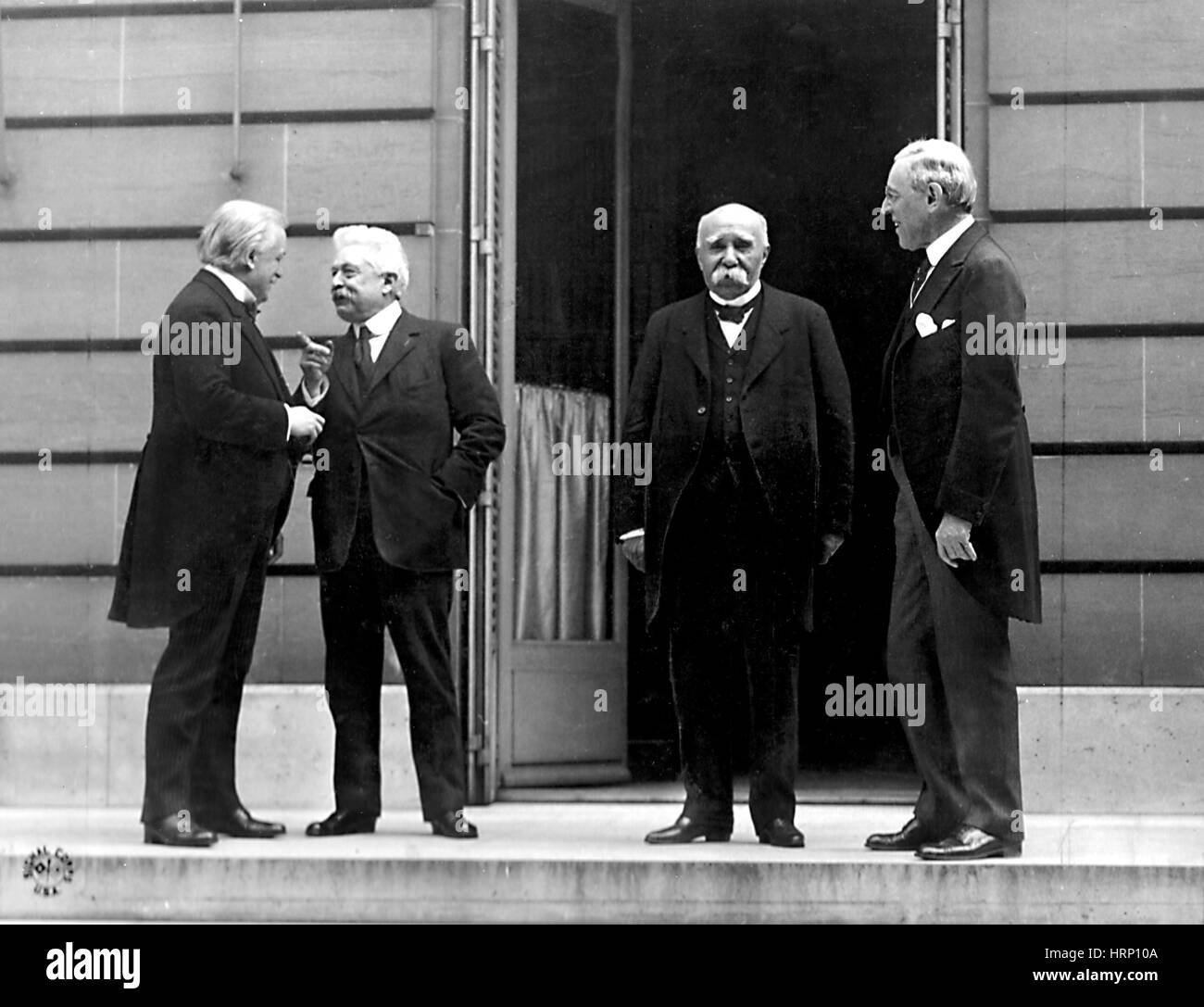 WWI, Paris Peace Conference, Council of Four, 1919 Stock Photo