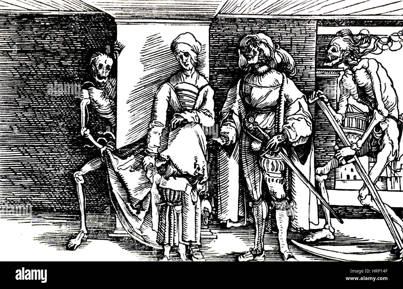 Danse Macabre, 1532 - Stock Image