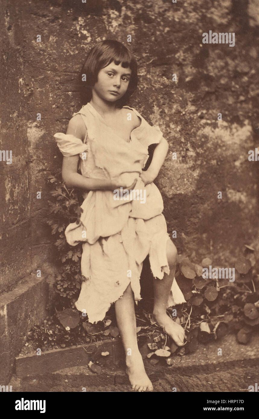 Alice Liddell as 'The Beggar Maid' Stock Photo