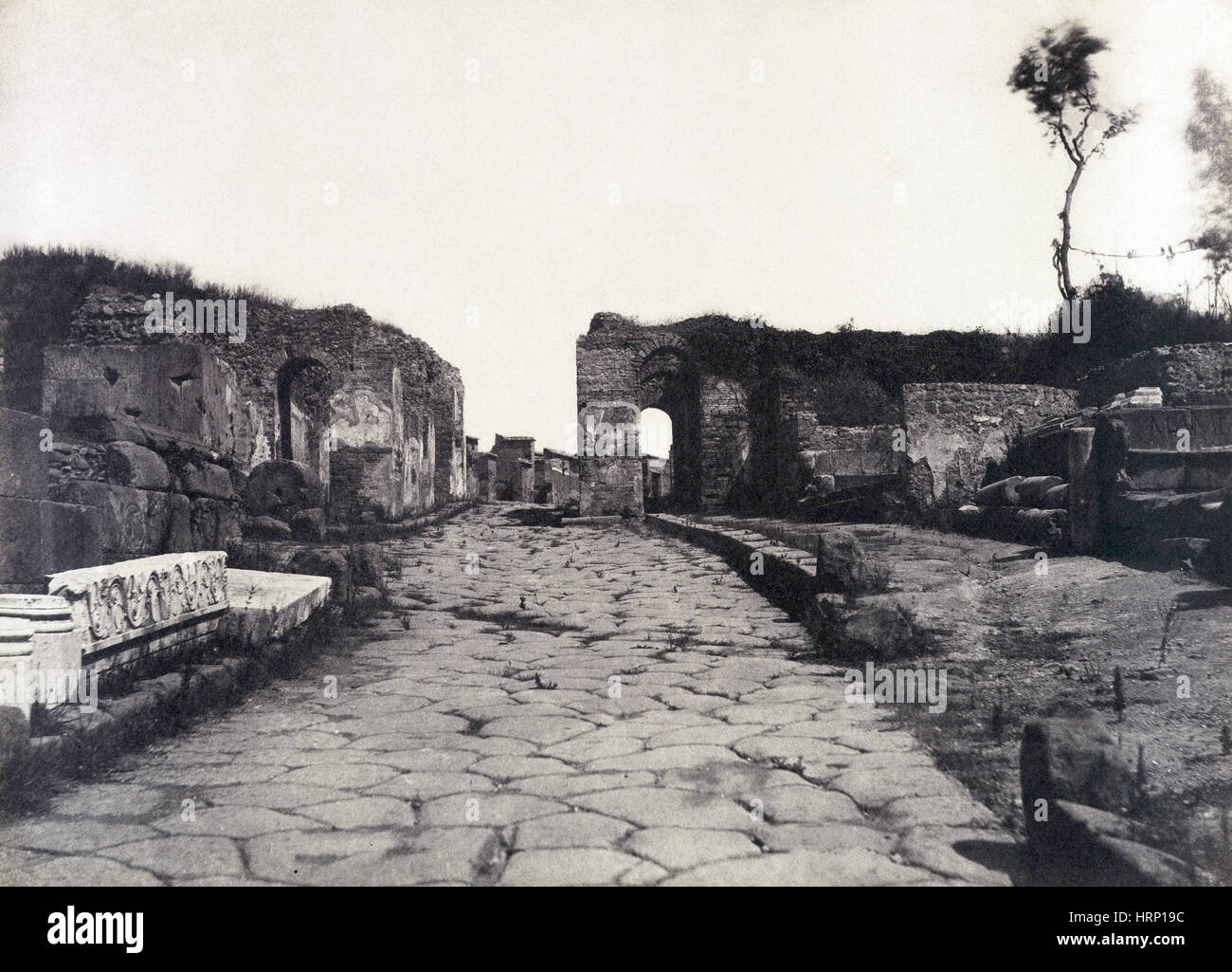 Pompeii, Italy, 1853 Stock Photo