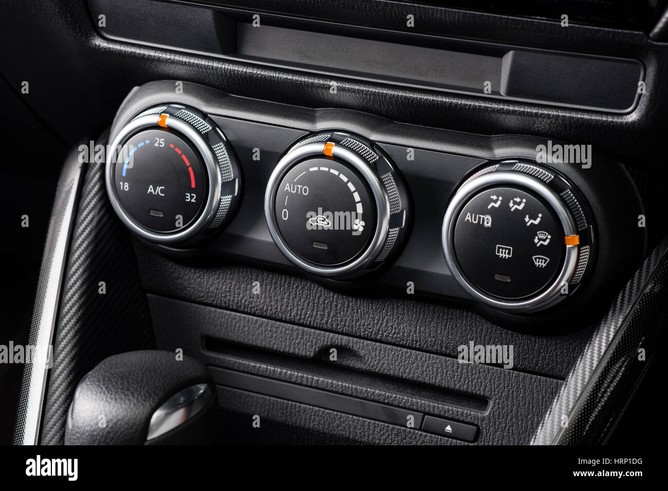 car air conditioner switch, temperature switch, abstract car interior