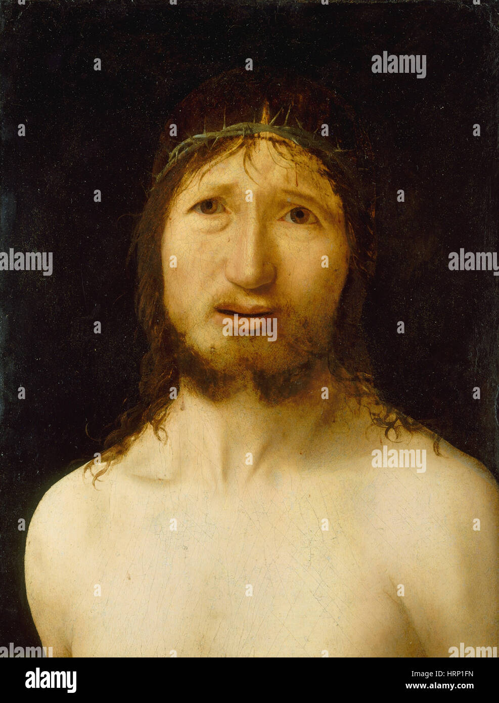 Christ Crowned with Thorns, Antonello da Messina Stock Photo
