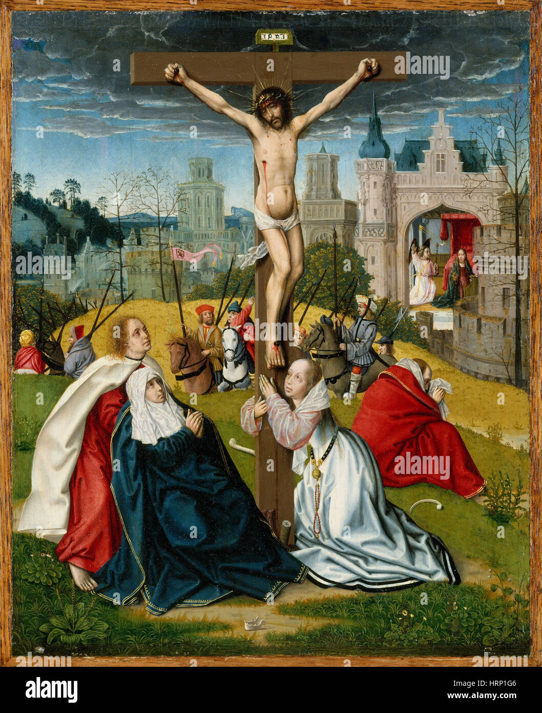 The Crucifixion by Jan Provost Stock Photo