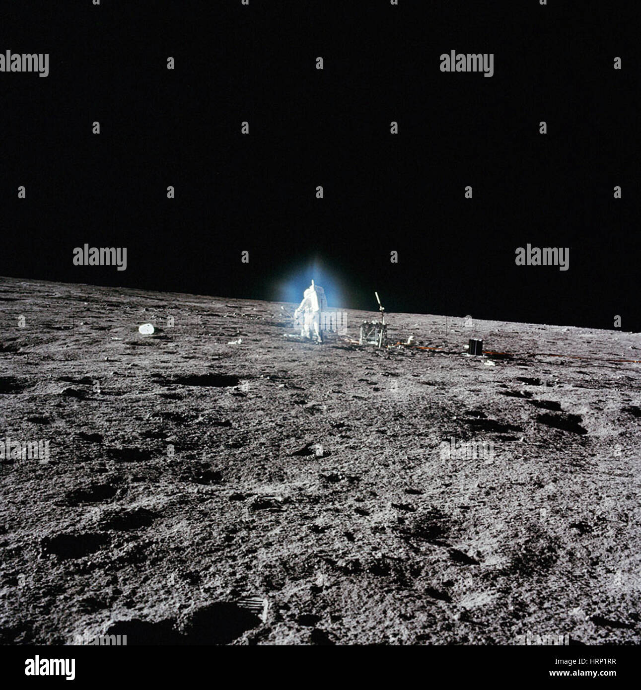 Alan Bean on the Moon, Apollo 12 Stock Photo Alamy
