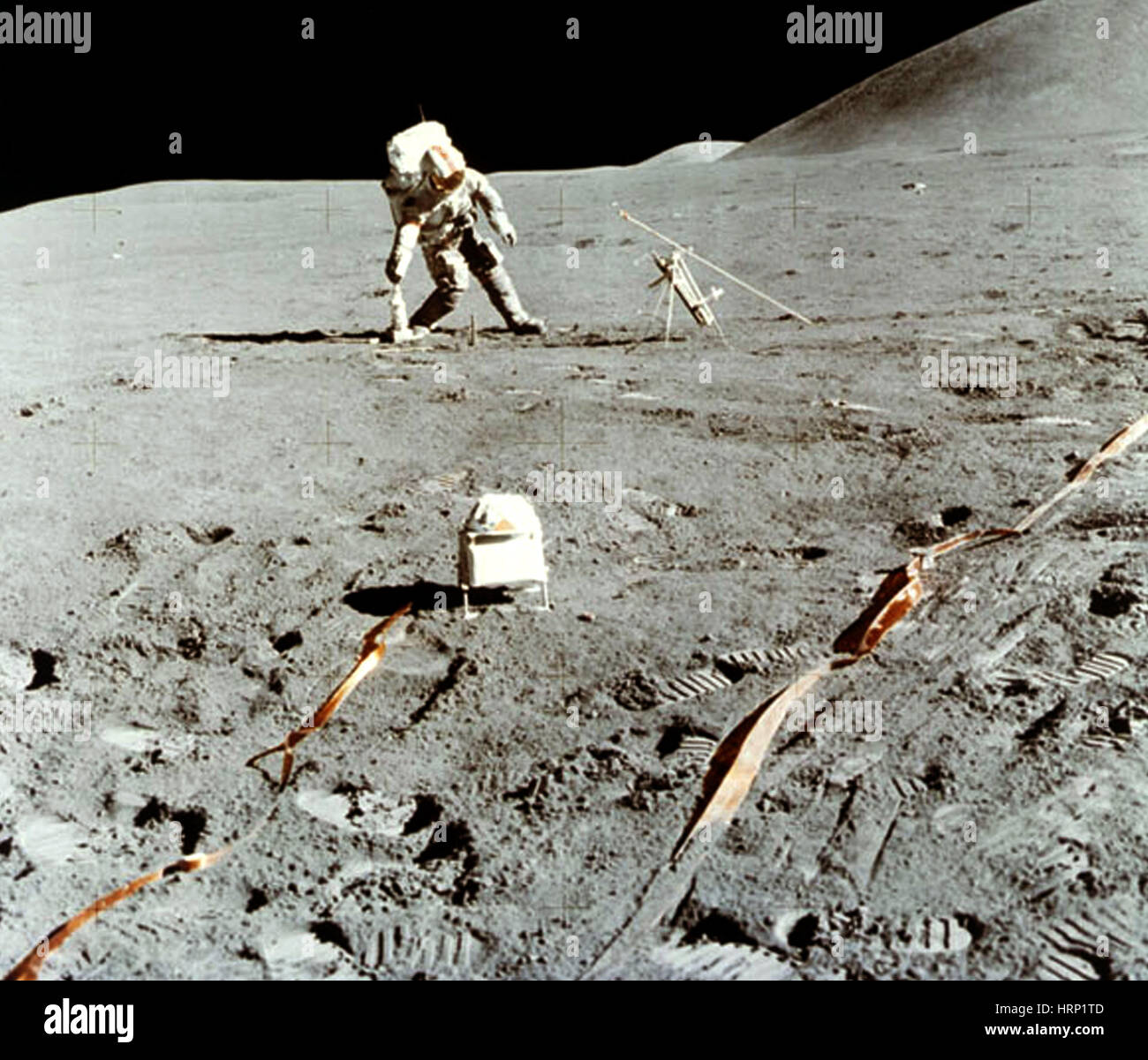 David Scott on the Moon, Apollo 15 Stock Photo