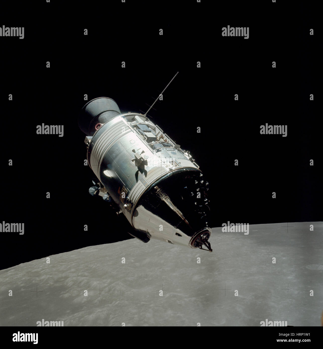 Apollo 17 Command Module at Rendezvous Stock Photo