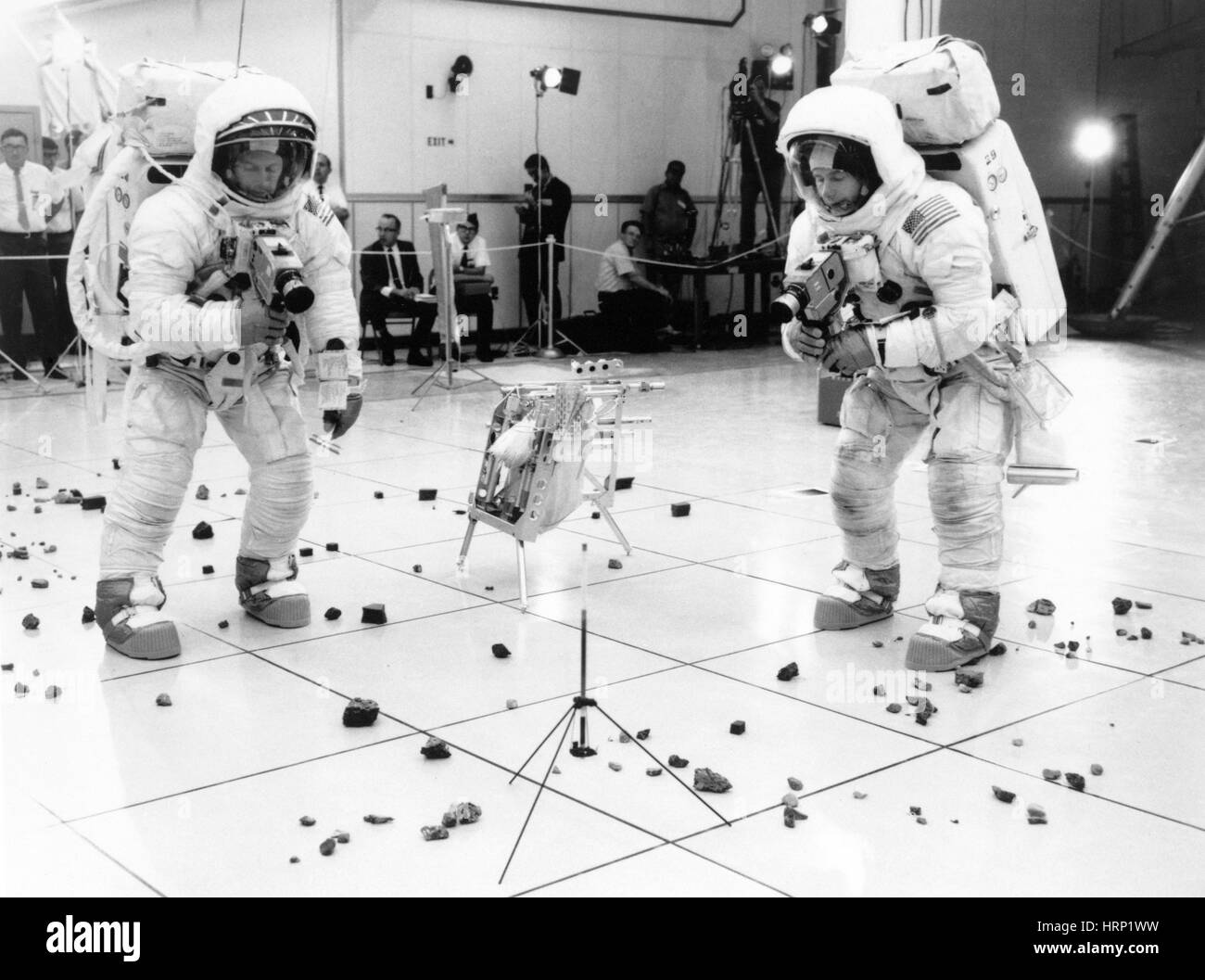 Apollo 12 Crew Training For EVA Stock Photo