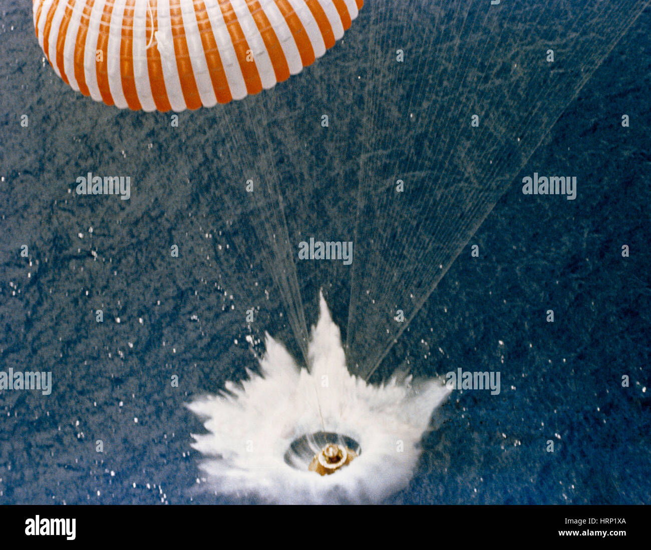 Apollo 15 Command Module Splashdown Stock Photo