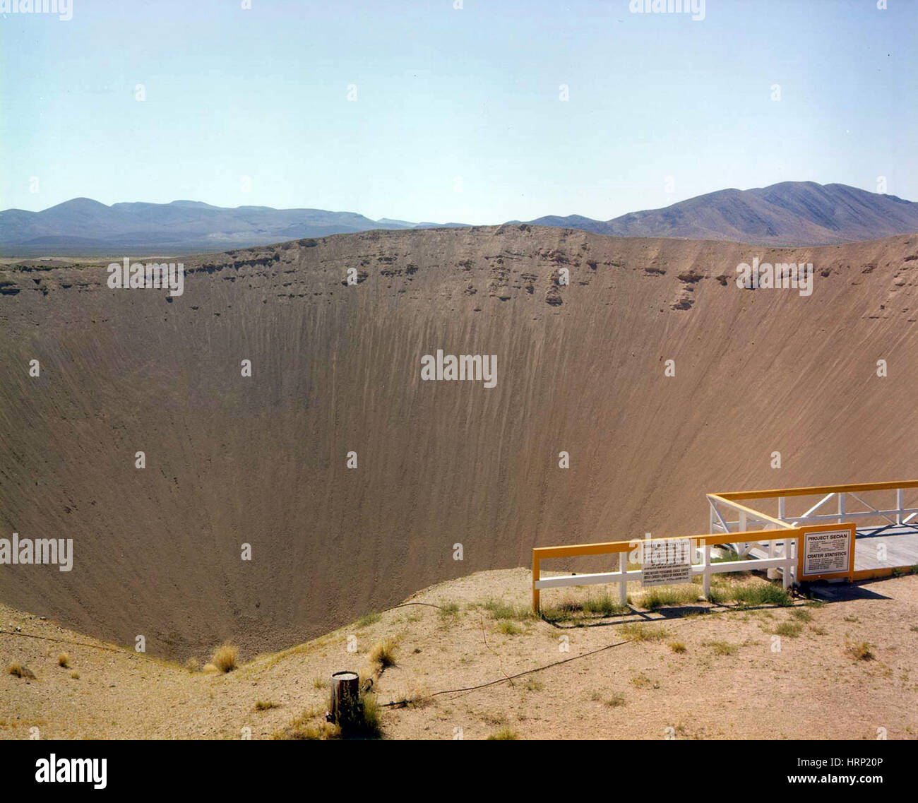 Operation Plowshare, Sedan Crater Stock Photo Alamy