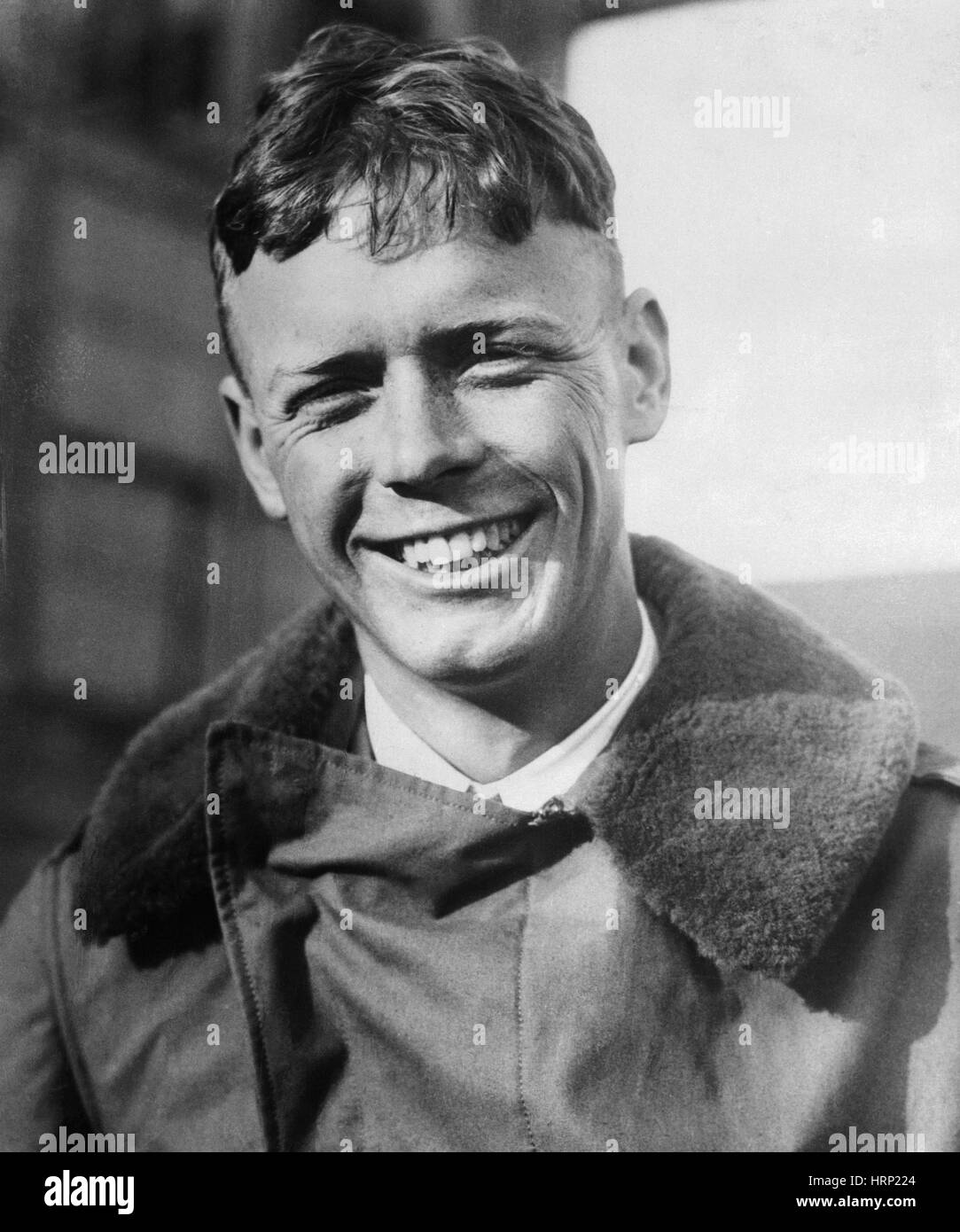 Charles Lindbergh, American Aviator Stock Photo