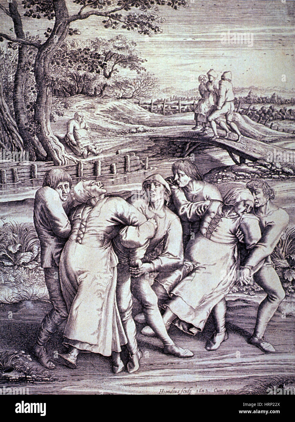 St. Vitus' Dance, 1642 Stock Photo