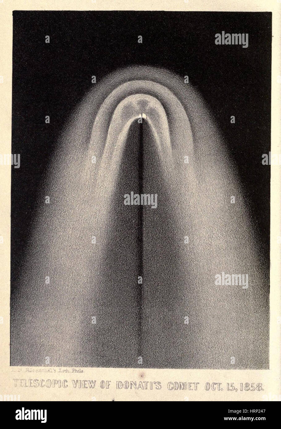 Comet Donati, 1858 Stock Photo Alamy
