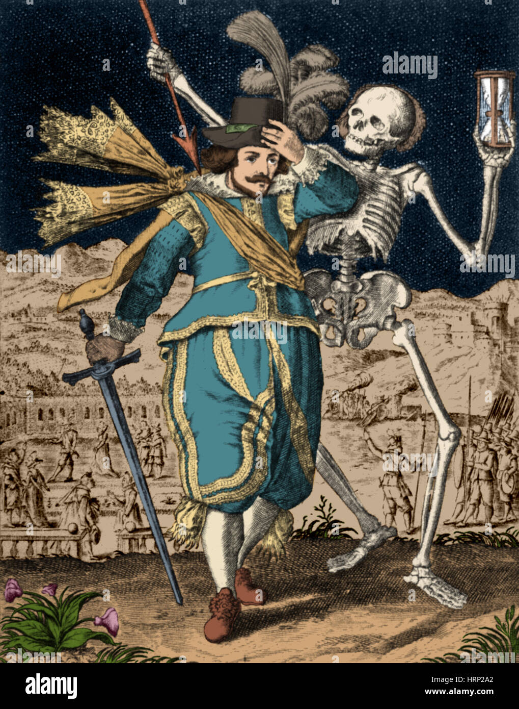 Danse Macabre 17th Century Stock Photo Alamy