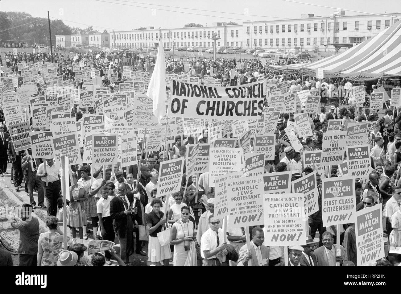 March on washington for jobs and freedom 1963 stock photo alamy