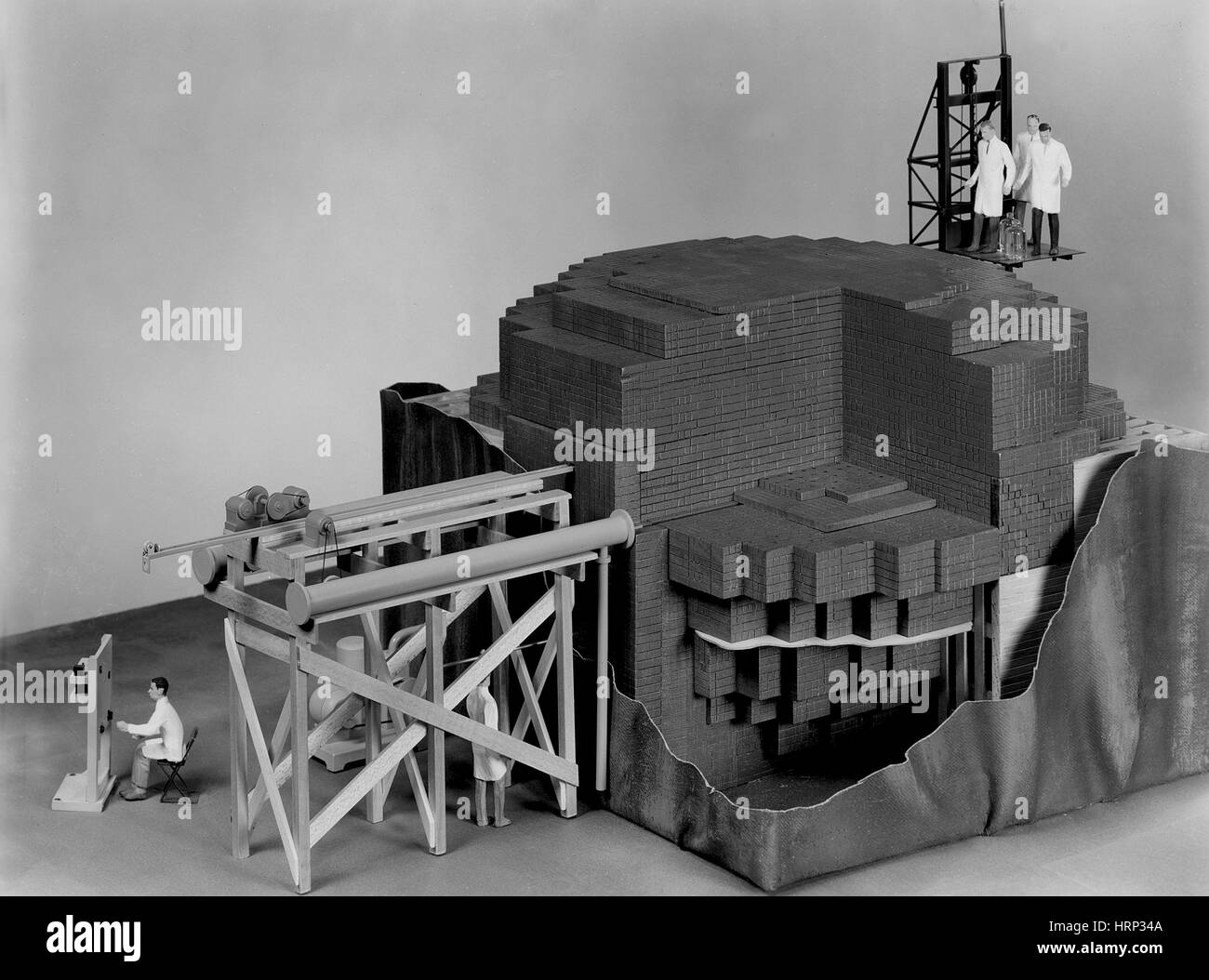 Chicago Pile-1, Scale Model Stock Photo